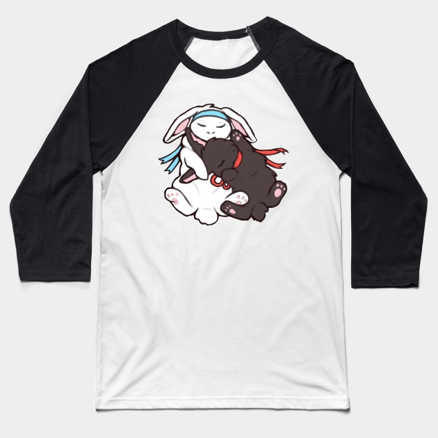 Wangxian bunnies Baseball T-Shirt by MarcyRangel